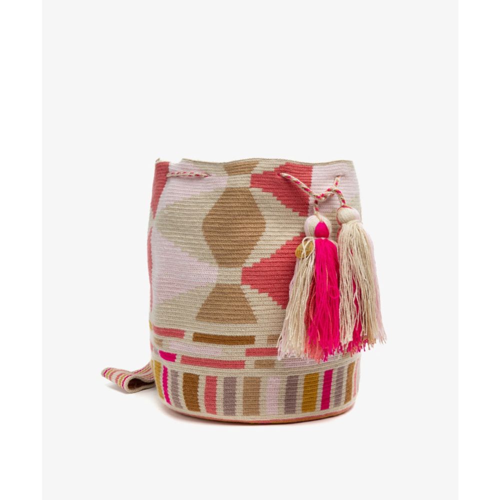 Crossbody Bag L - RIVER - PINK & TOAST