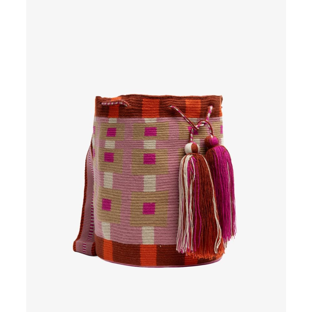 Crossbody Bag L -  HERCULES - PINK & RED