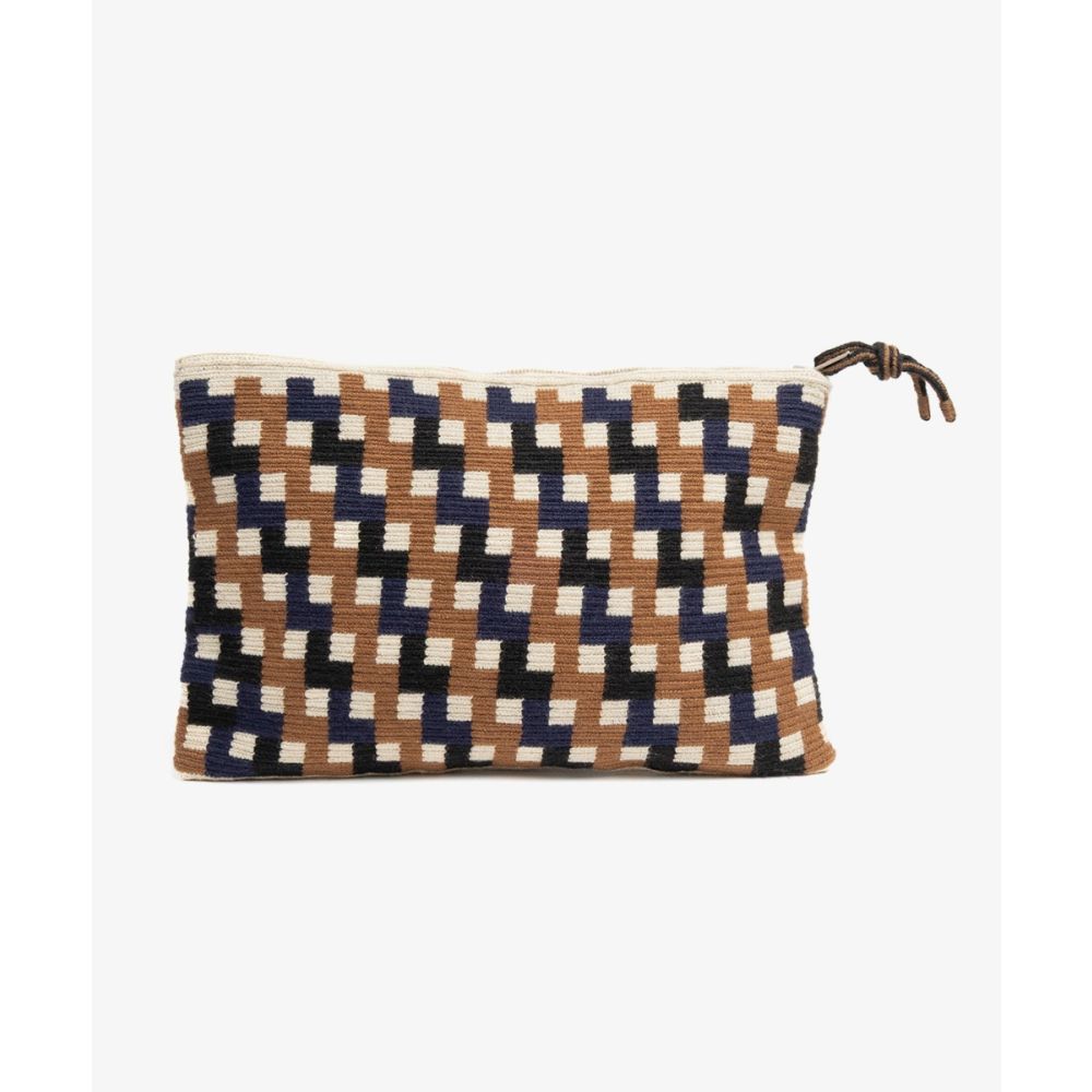 Clutch Bag- CETUS - TOAST & NAVY