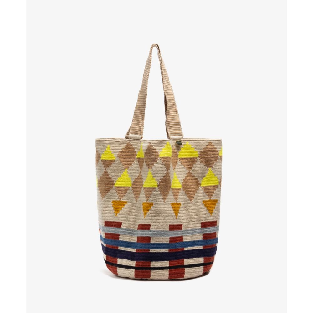 Bolso Tote -  SWAN - BEIGE  & AMARILLO