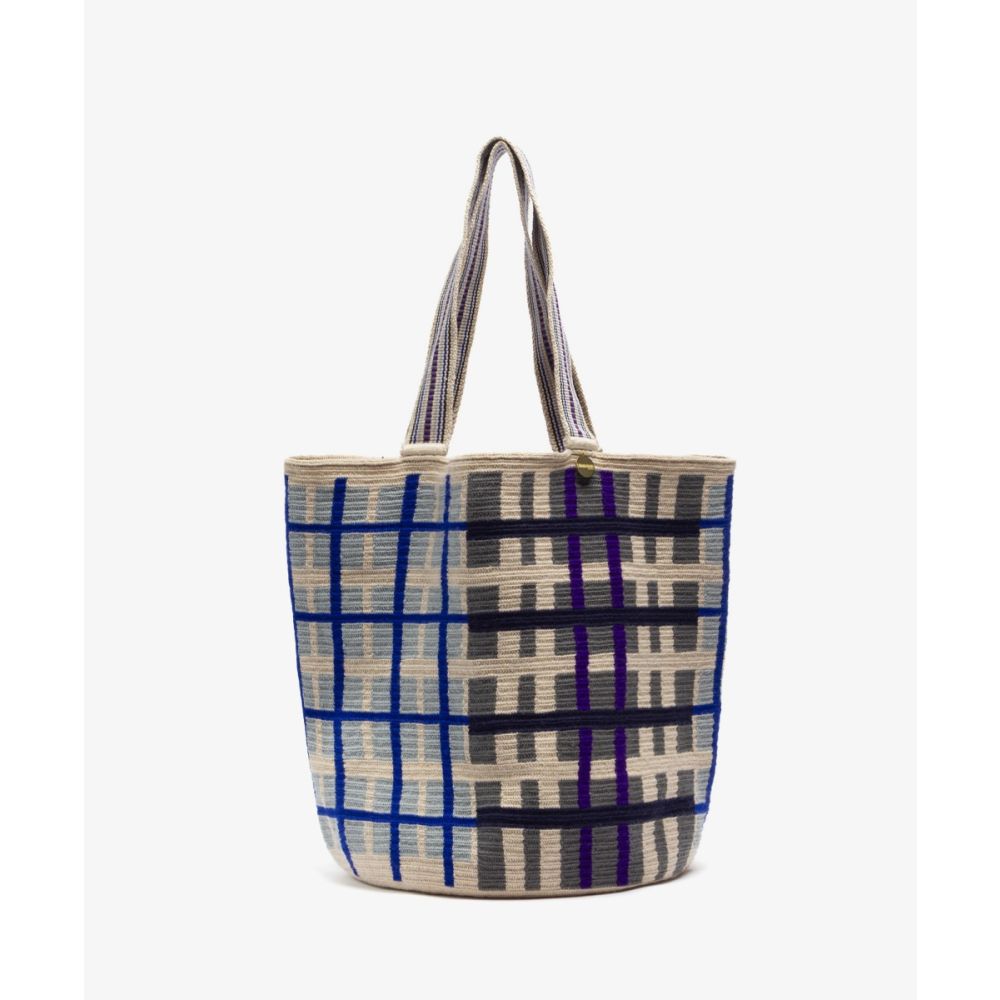 Bolso Tote - FALCON - AZUL CLARO Y GRIS OSCURO