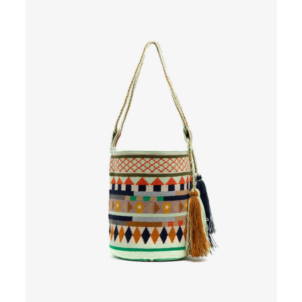 Melbourne Bag - RAVEN - GREEN & NAVY BLUE