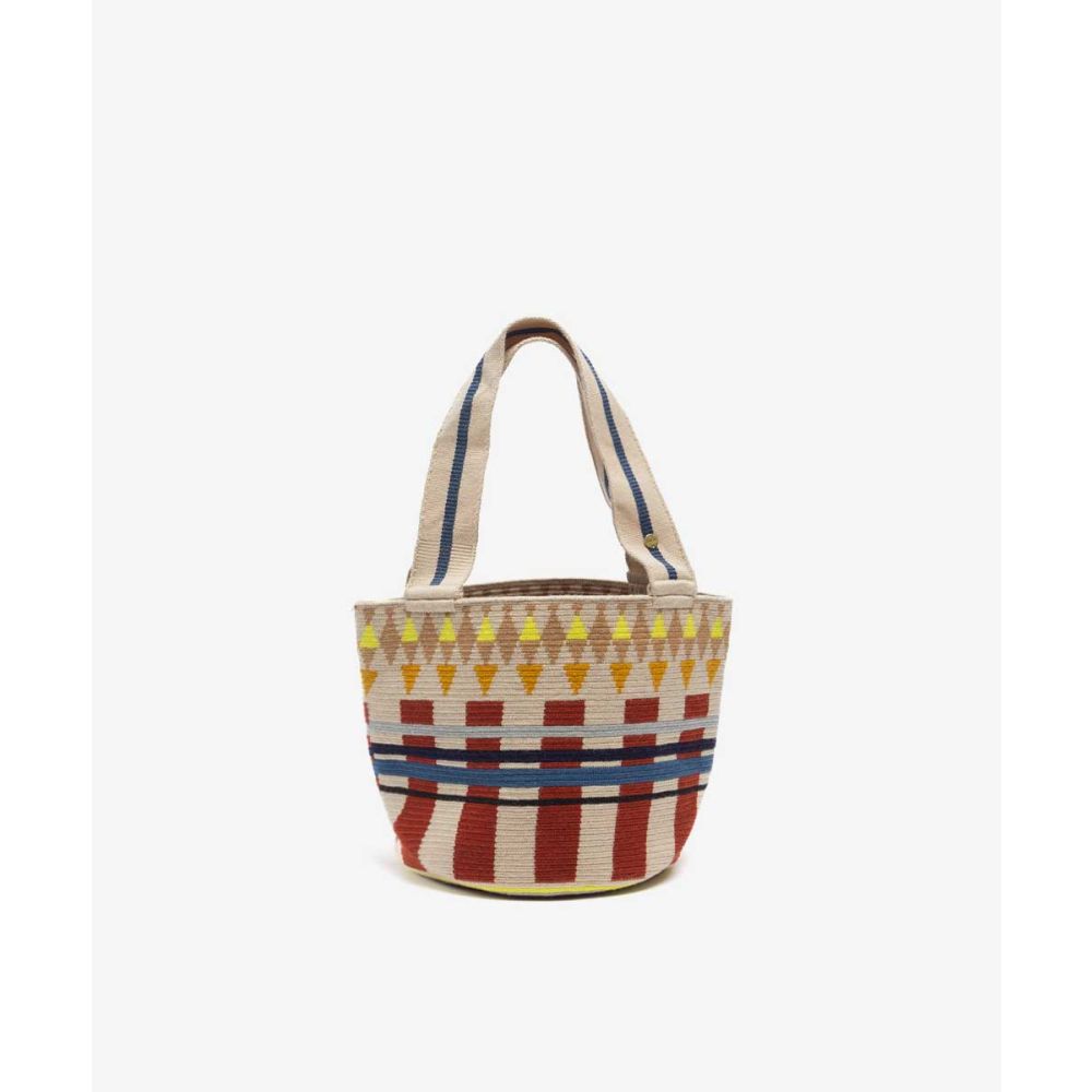 BOLSO Noa 2 - SWAN - BEIGE  & AMARILLO