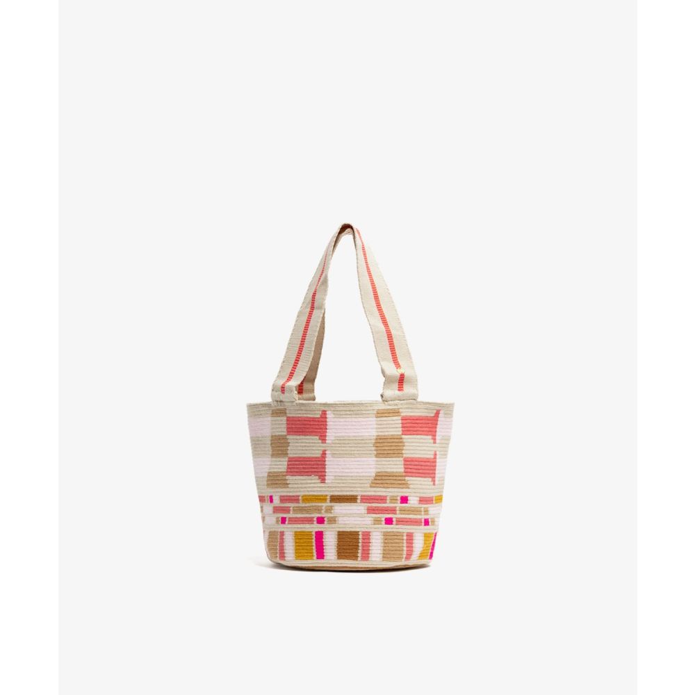 BOLSO Noa 2 - RIVER - ROSA Y TOSTADO