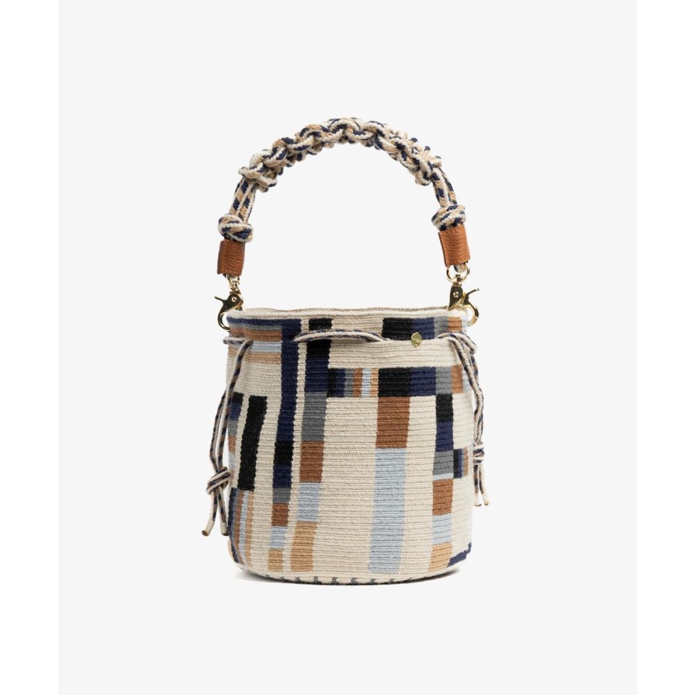 BOLSO MITRA CON ASA DE MACRAMÉ - 