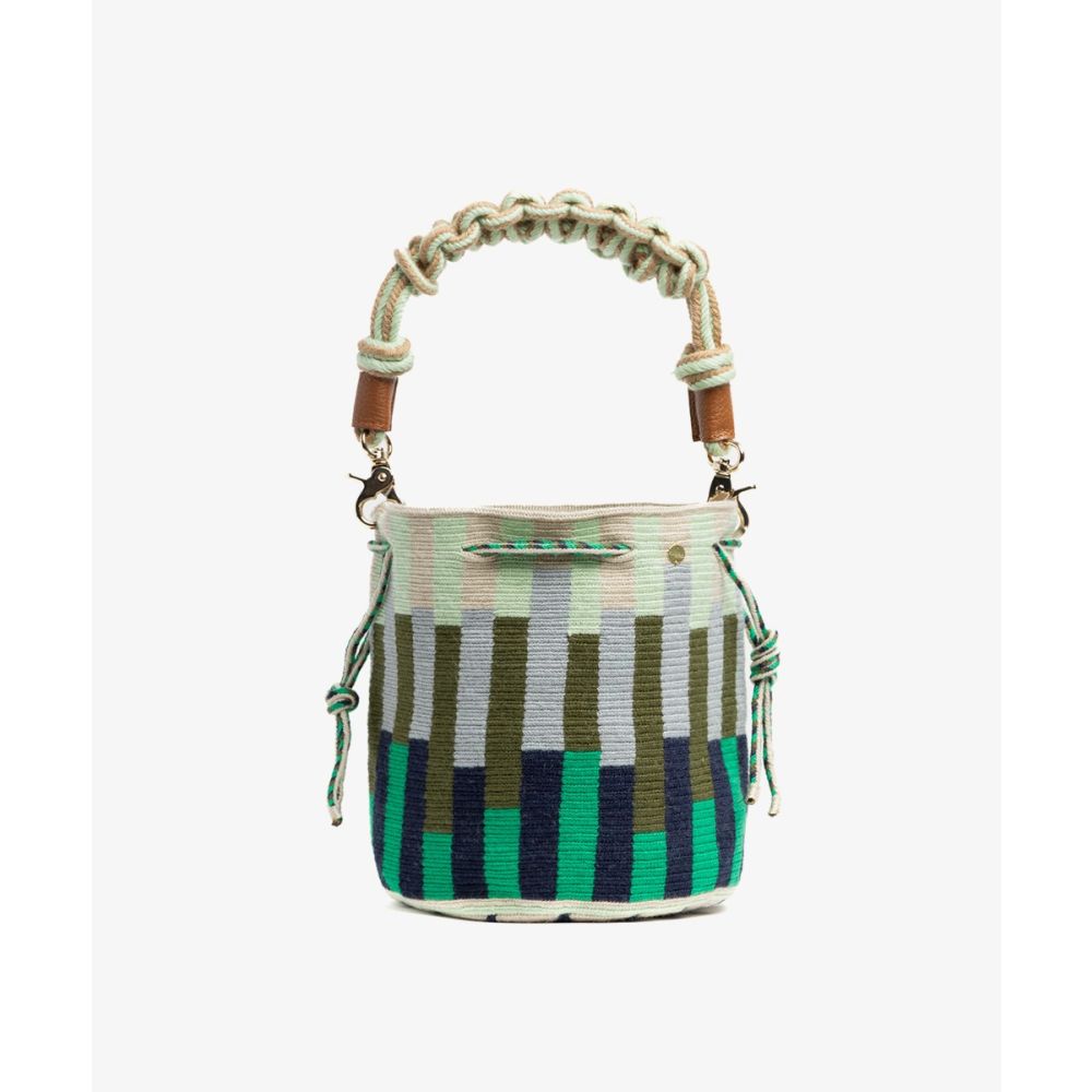BOLSO MITRA CON ASA DE MACRAMÉ - 