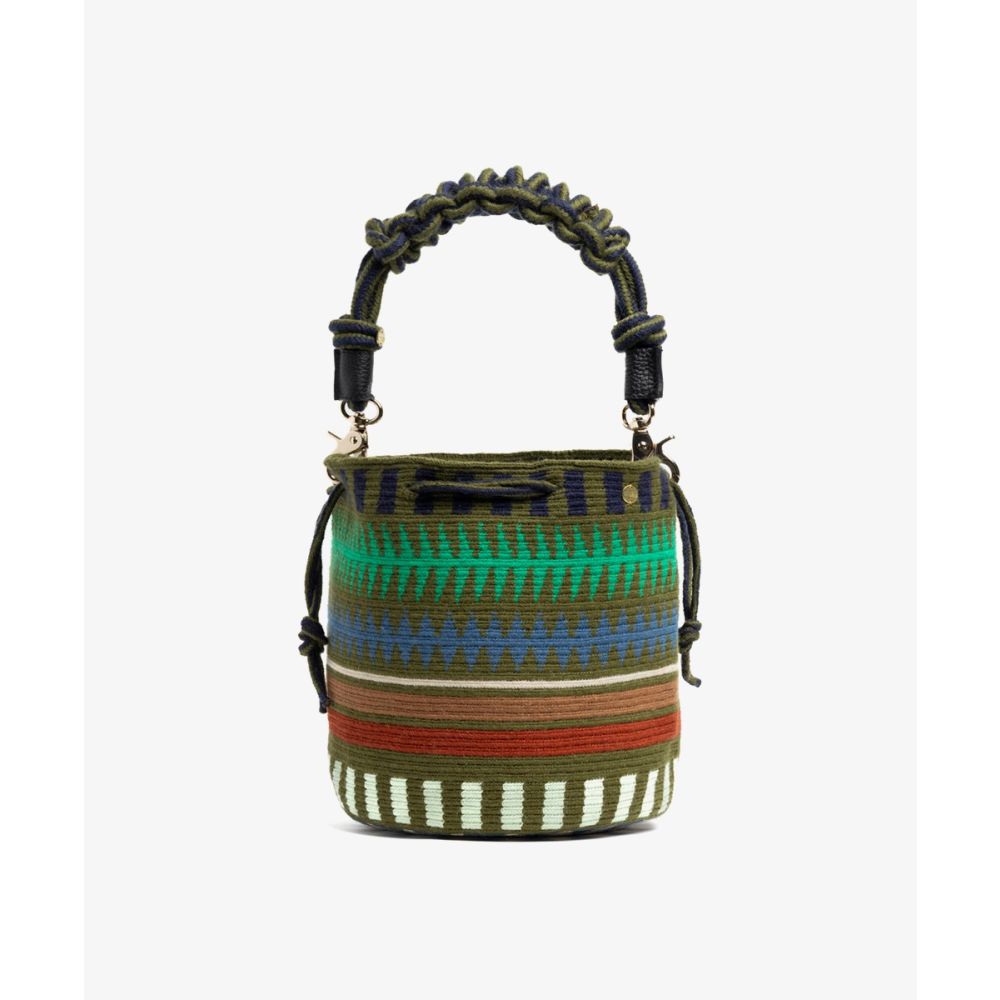 BOLSO MITRA CON ASA DE MACRAMÉ - 