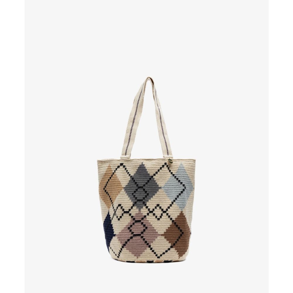 BOLSO CALA - TEAL - BEIGE Y MARRÓN