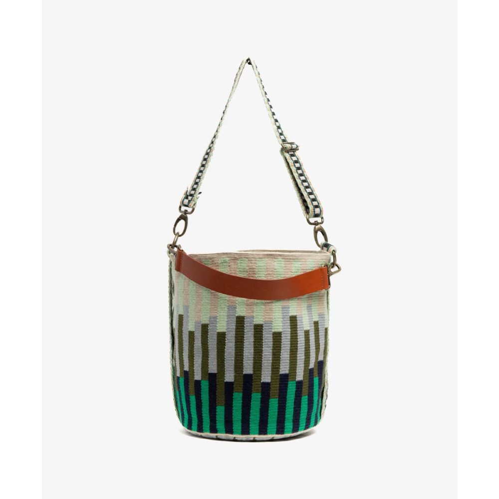 BOLSO SOFIA - LYNX - VERDE OSCURO Y MARINO