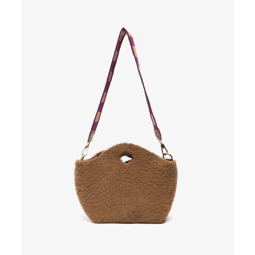 Fairbanks S Bag WITH STRAP - CURLY CAMEL