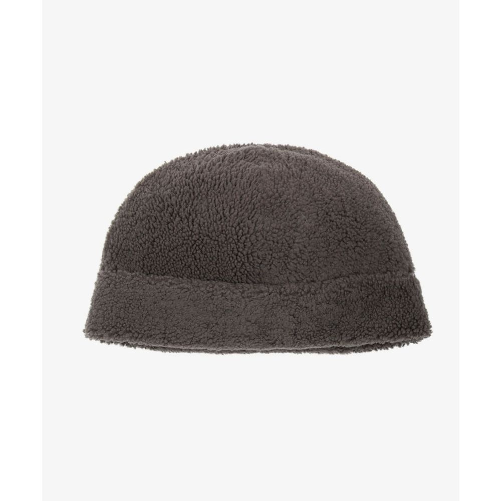 BEANIE HAT CURLY GREY