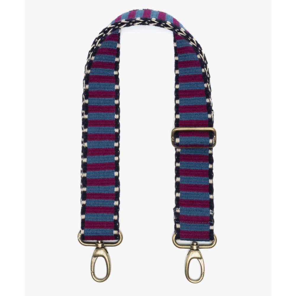 Asa de Bolso Ajustable - AZUL DENIM & BURDEOS