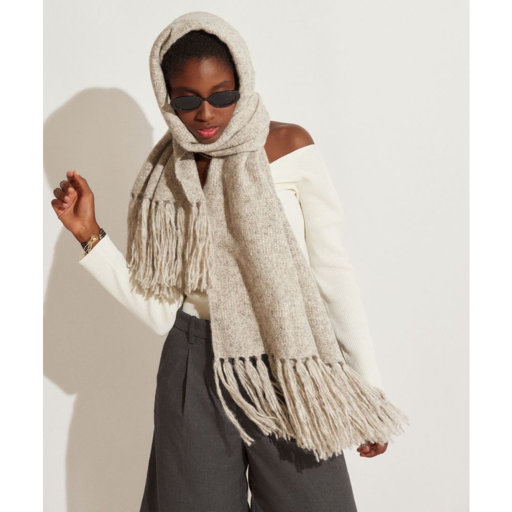 SHAWL EMMA - LIGHT GREY