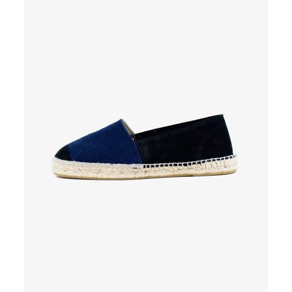 ALPARGATA DE HOMBRE - BICOLOR - AZUL MARINO & NEGRO