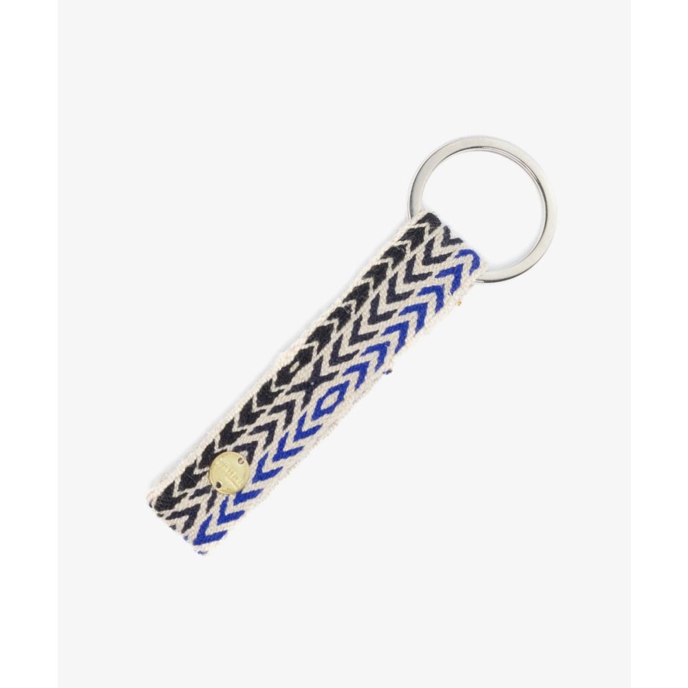 KEYRING S- BLACK & BLUE