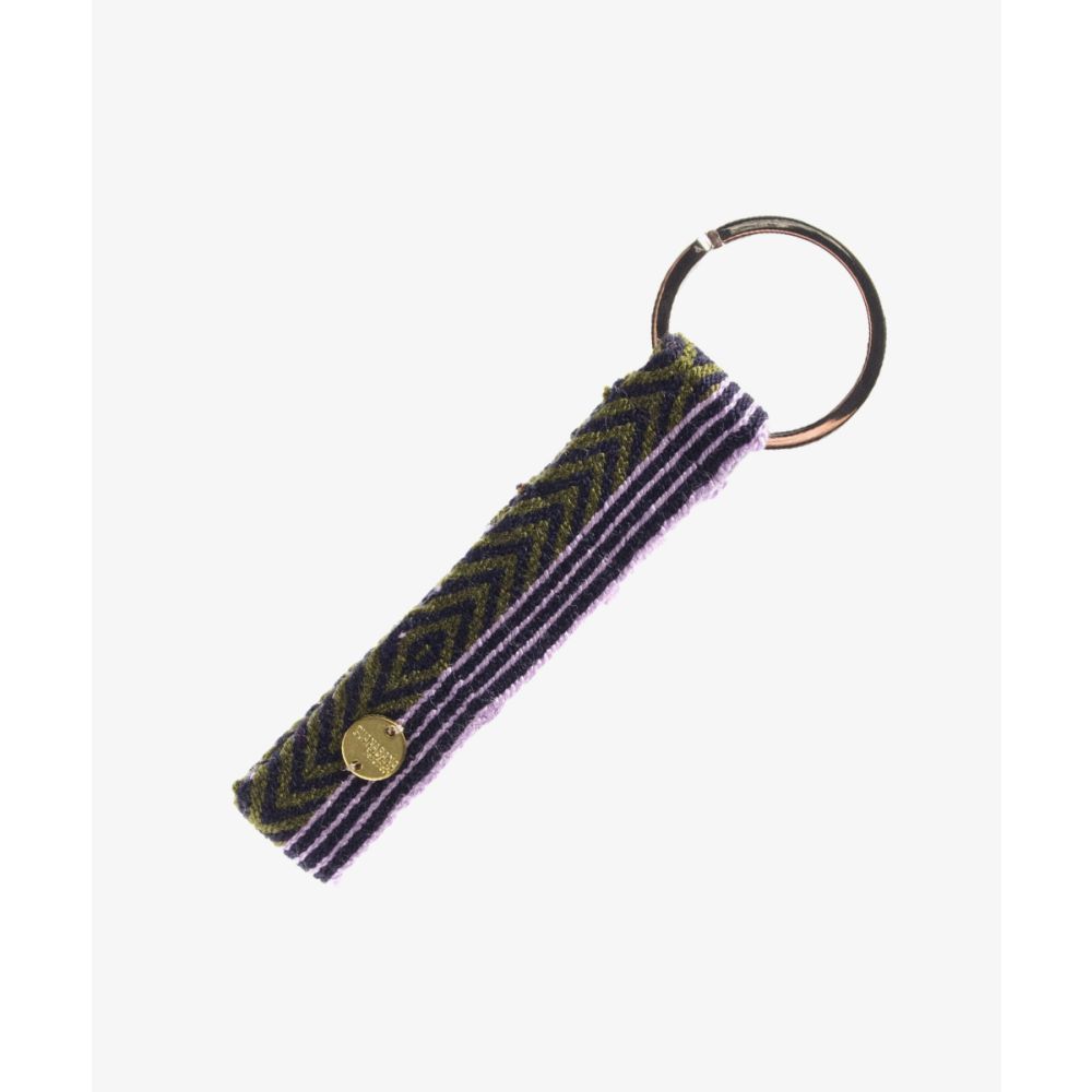 KEYRING S- GREEN & LILAC