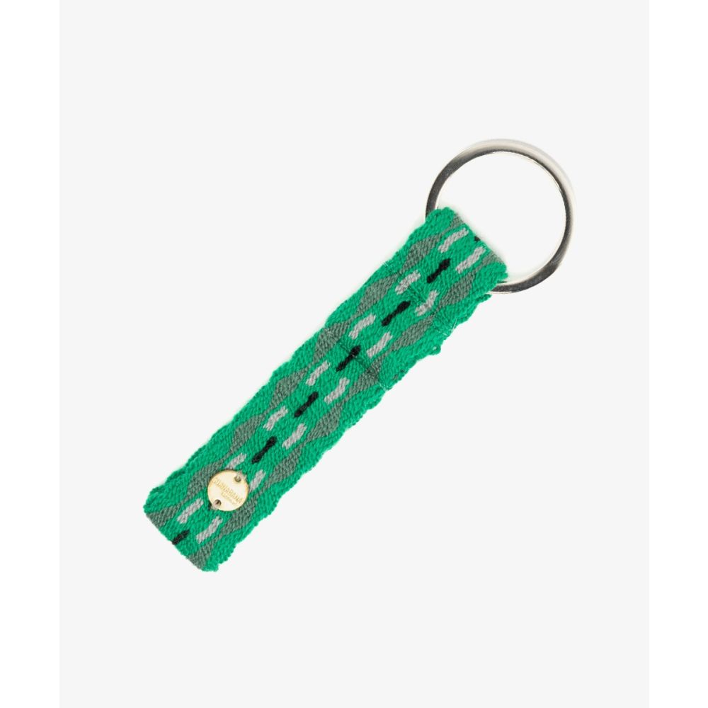 LLAVERO S - VERDE Y GRIS 