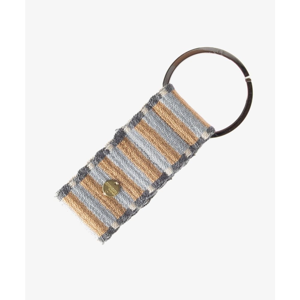 LLavero L - GRIS Y BEIGE