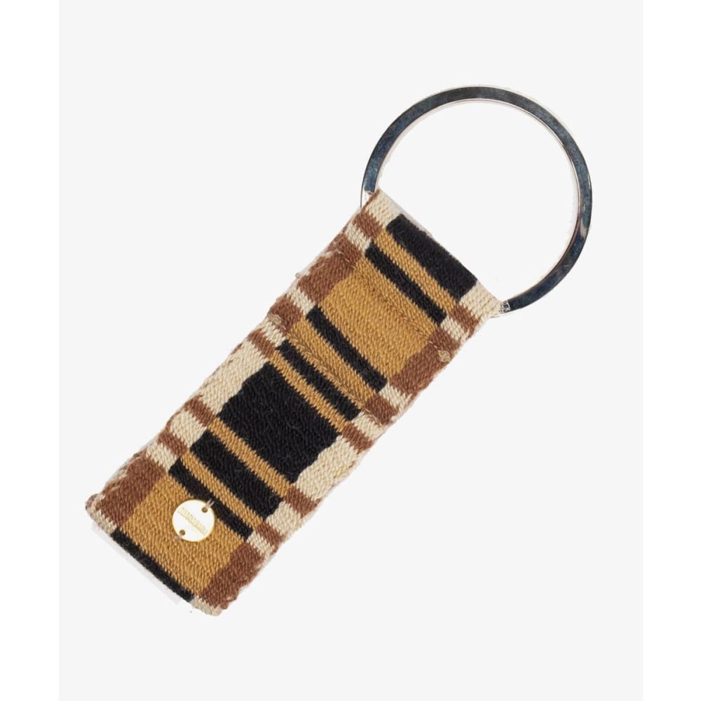 KEYRING L - TOAST & BLACK