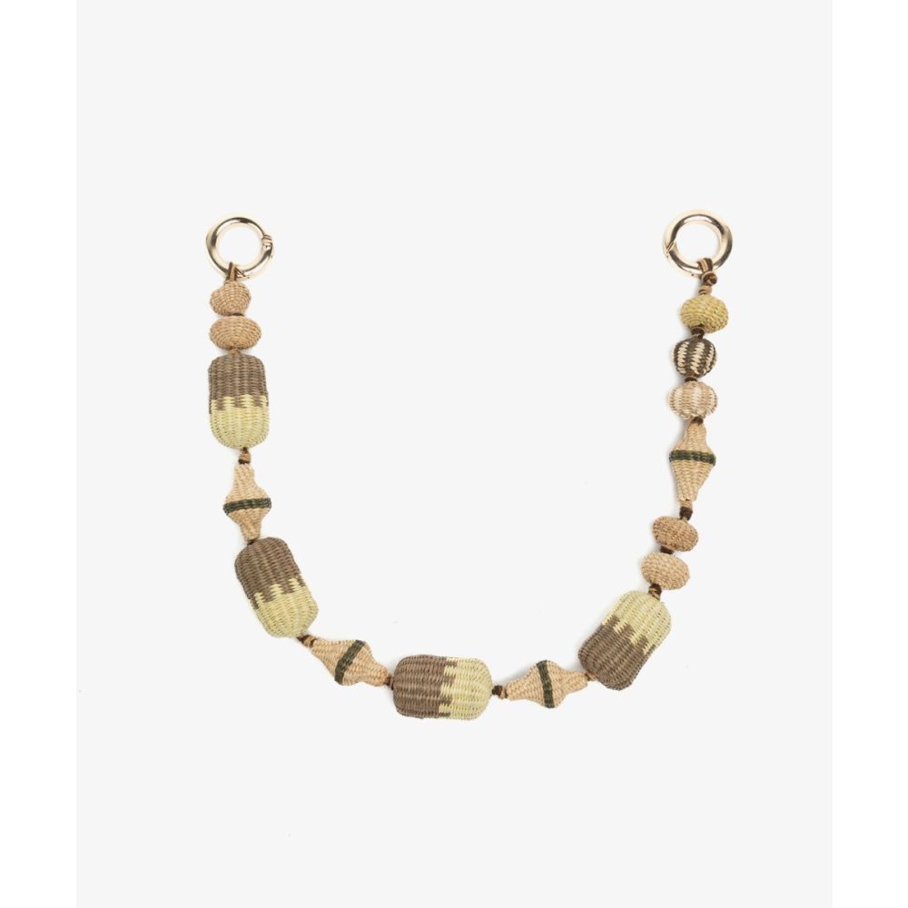 IRACA CHARM WITH BALLS - GREEN & TOAST