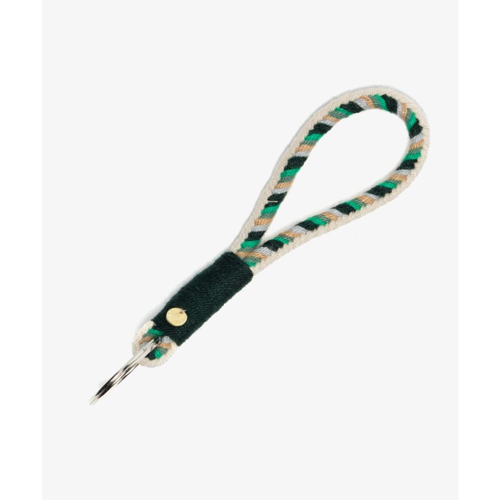 SOFIA Keyring - BEIGE & GREEN