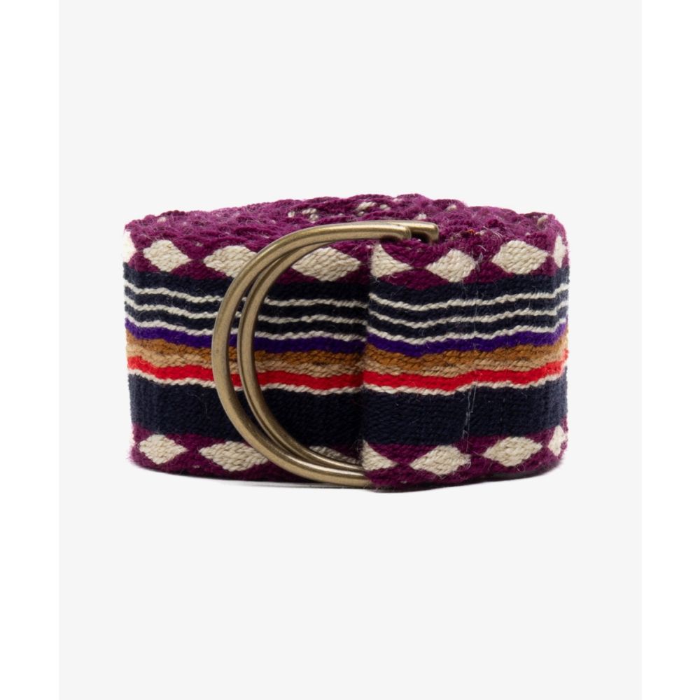 Cinturon hebilla - MORADO Y NEGRO