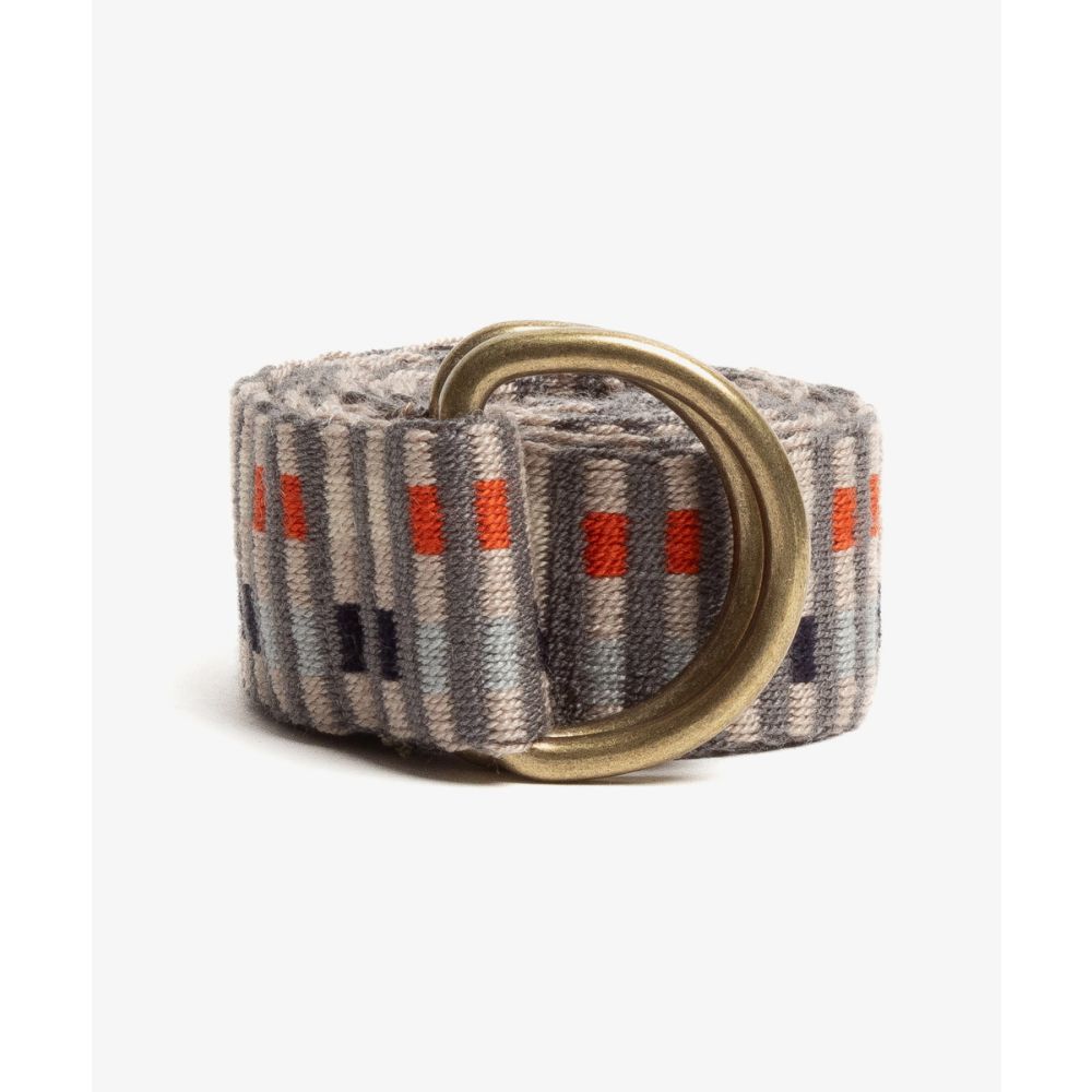 Buckle belt- GRAY & ORANGE