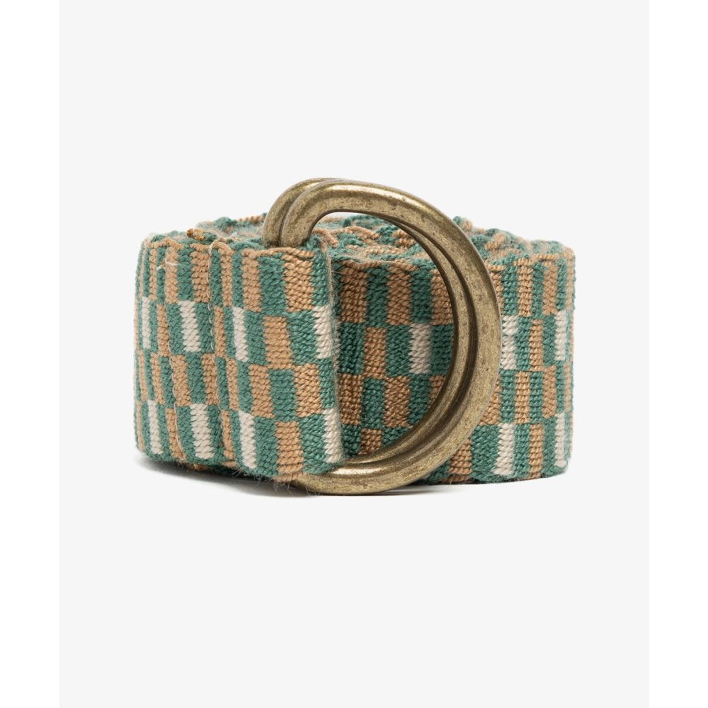 Buckle belt- GREEN & TOAST