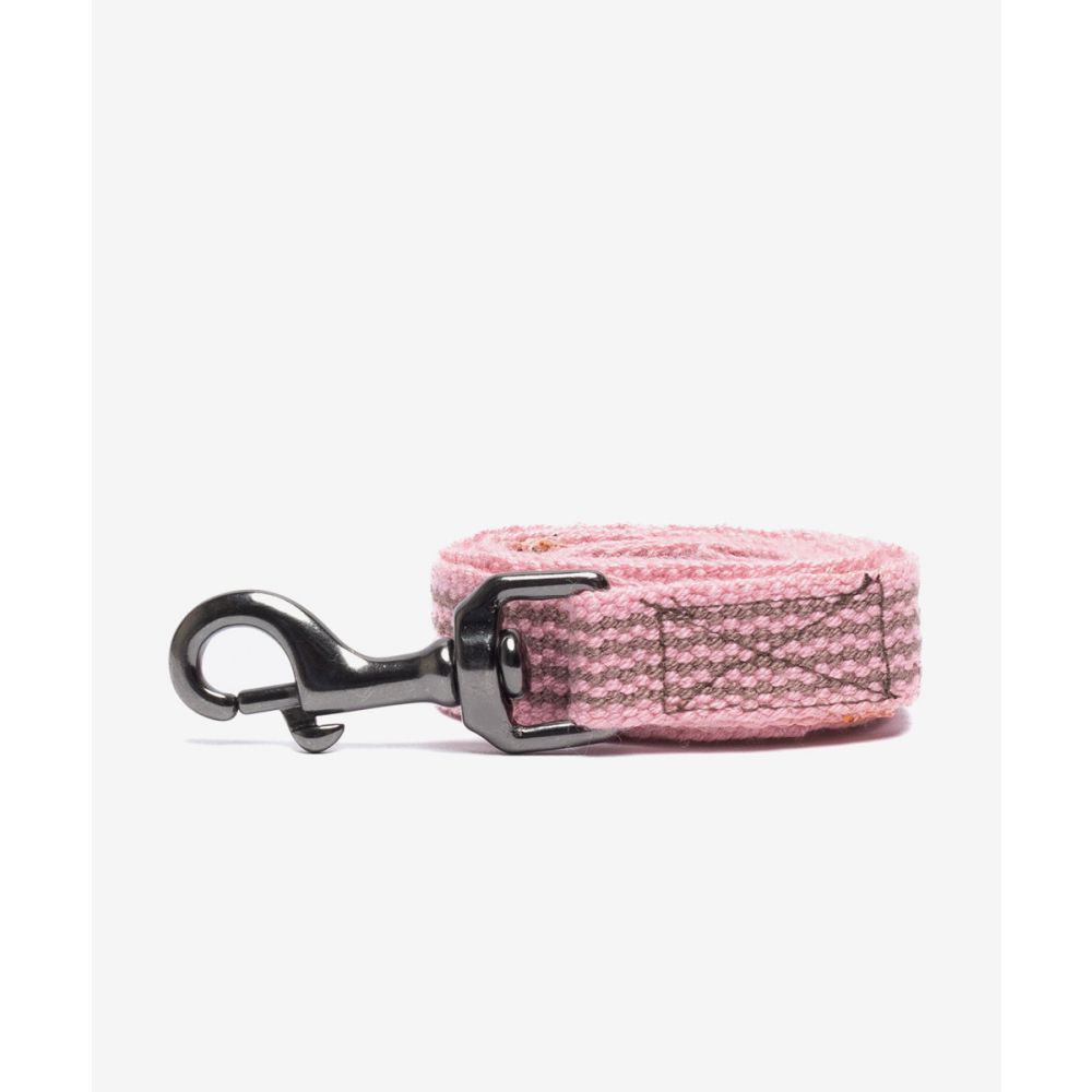 CORREA PARA PERRO PEQ/MED - ROSA Y GRIS
