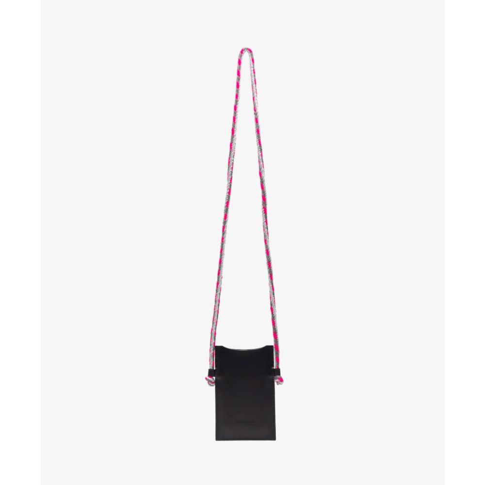 FUNDA DE CUERO PARA MÓVIL - NEGRO