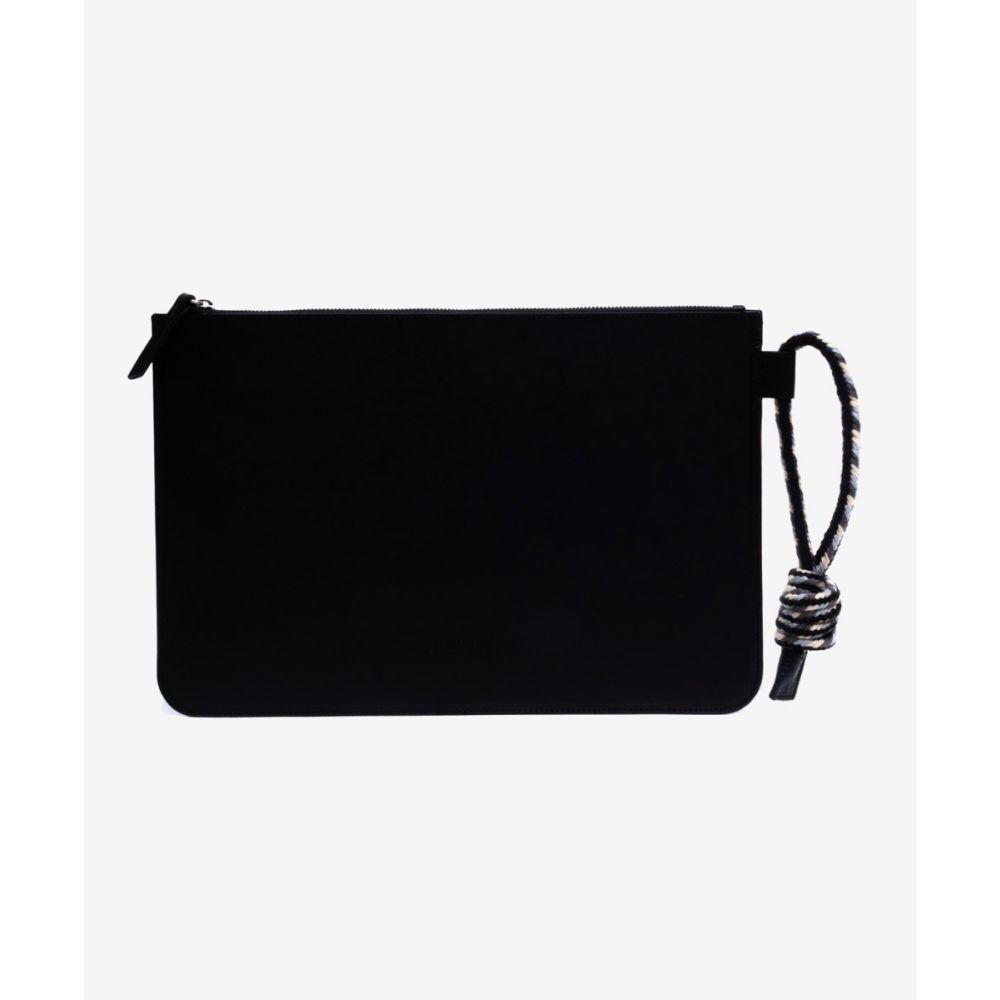 LEATHER COMPUTER CASE - BLACK