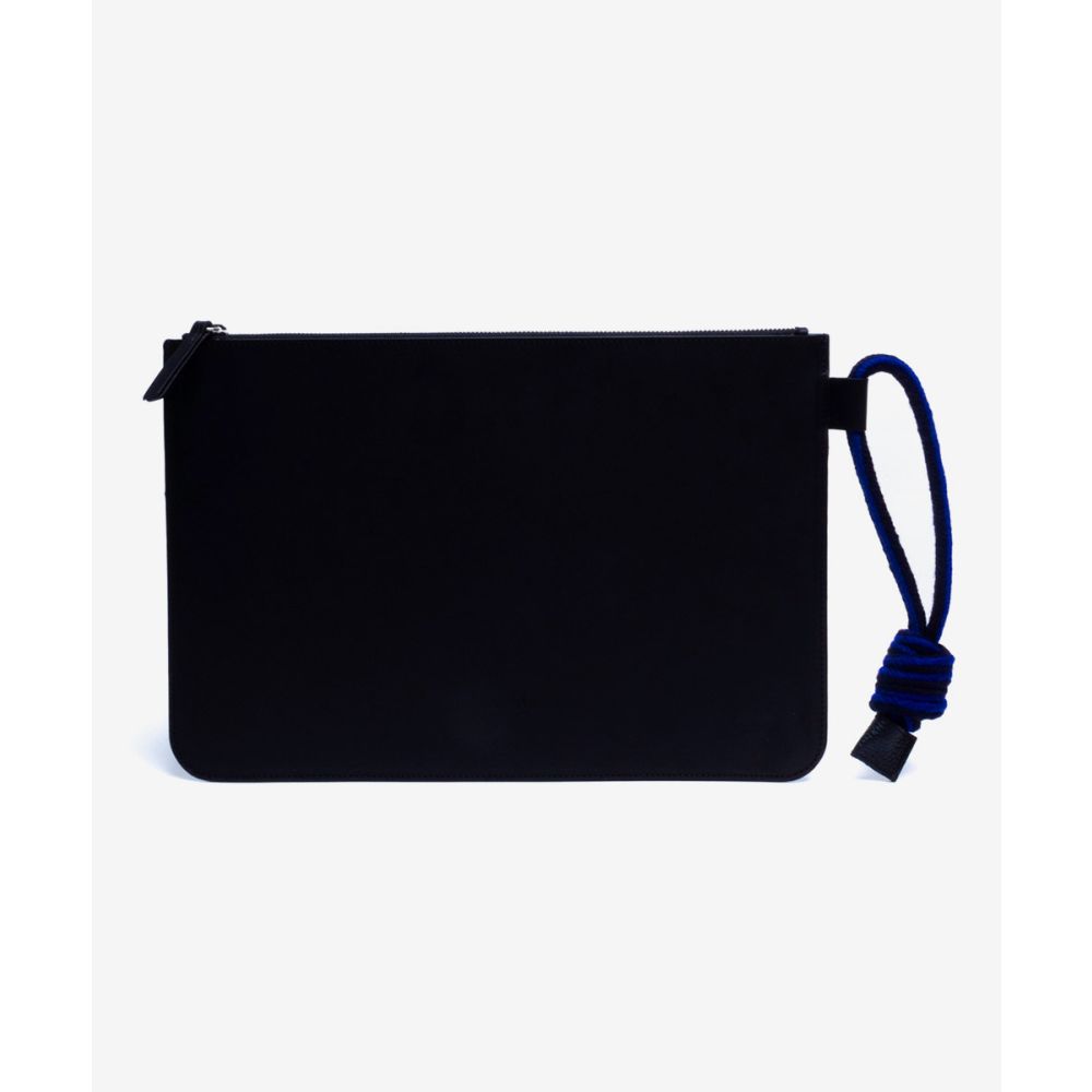 LEATHER COMPUTER CASE - BLACK