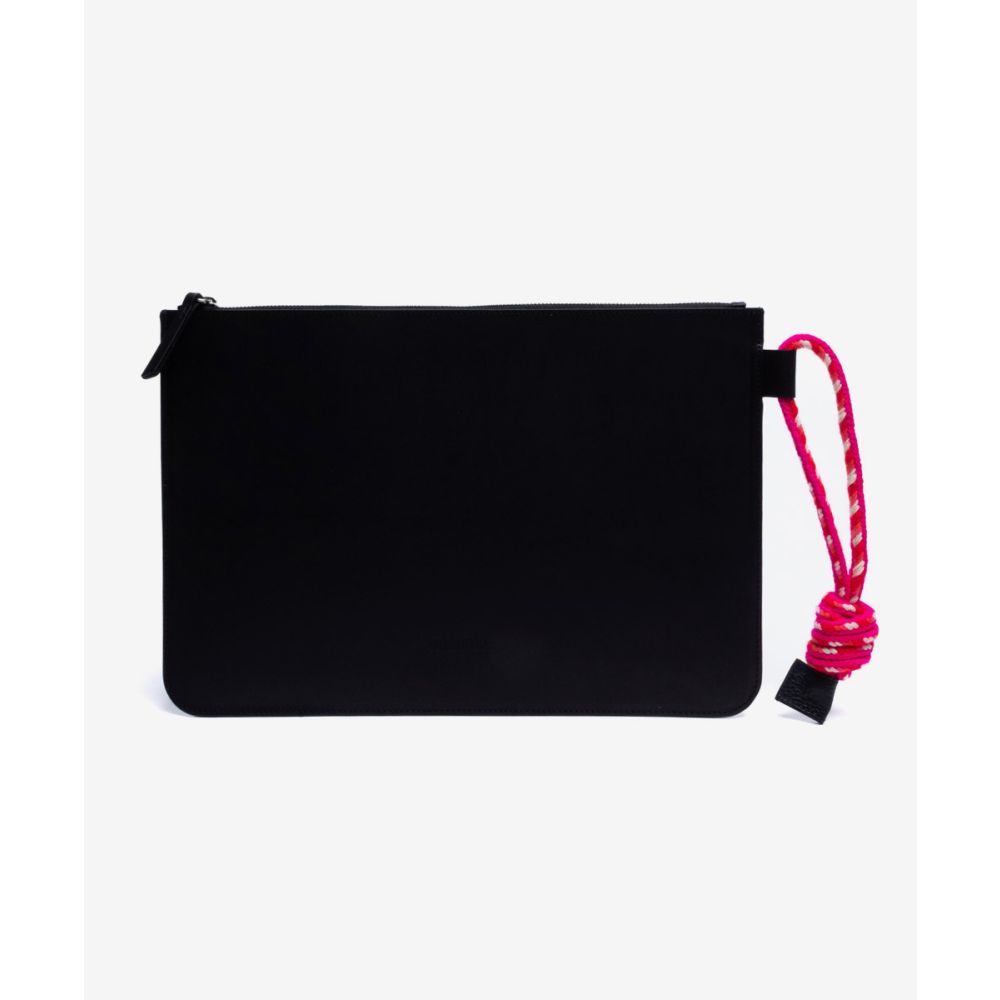 FUNDA ORDENADOR PIEL - NEGRO
