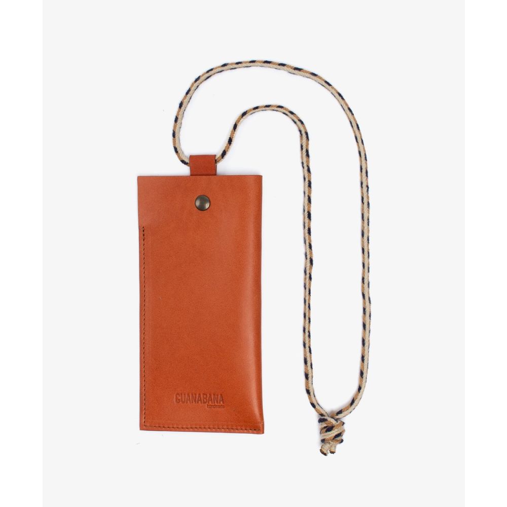 LEATHER SUNGLASSES CASE - BROWN 
