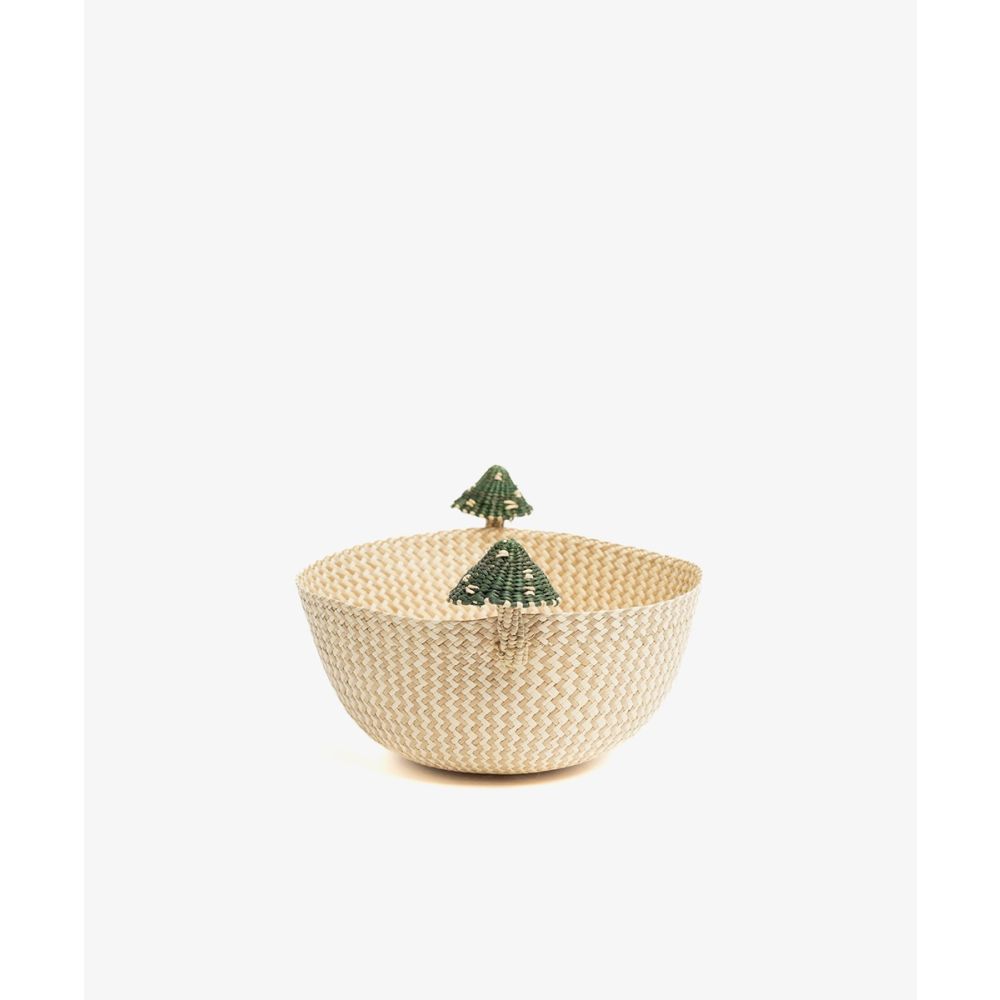 Bowl M ZIG ZAG - SETA VERDE- TOSTADO Y VERDE