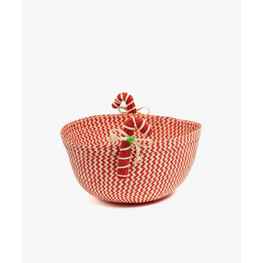 Bowl M - ZZ RED + CANDY CANE 
