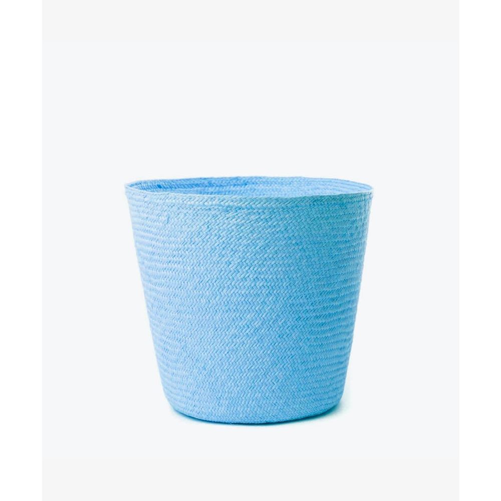 TRASH BIN / FLOWER POT M - PLAIN SKY BLUE