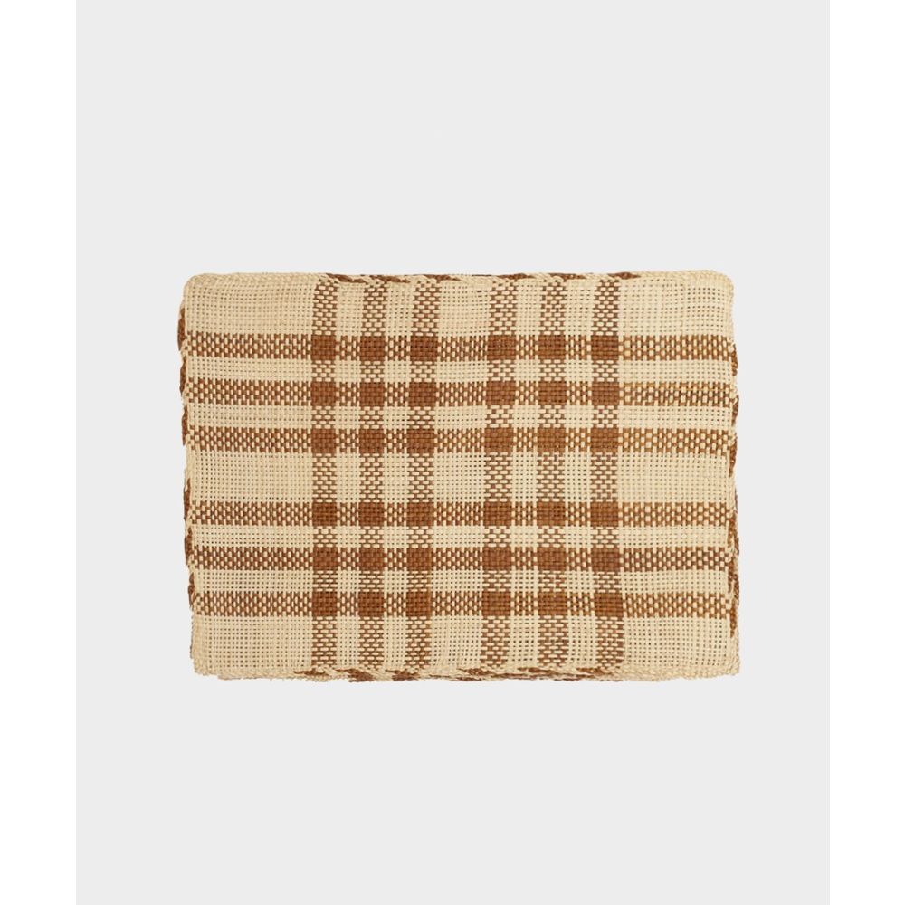INDIVIDUAL RECTANGULAR -  1 UNIDAD - BEIGE Y MARRÓN