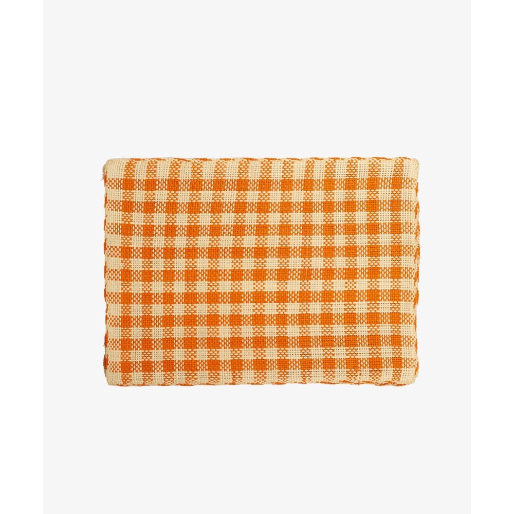 Individual rectangular - 1 unidad - BEIGE Y NARANJA