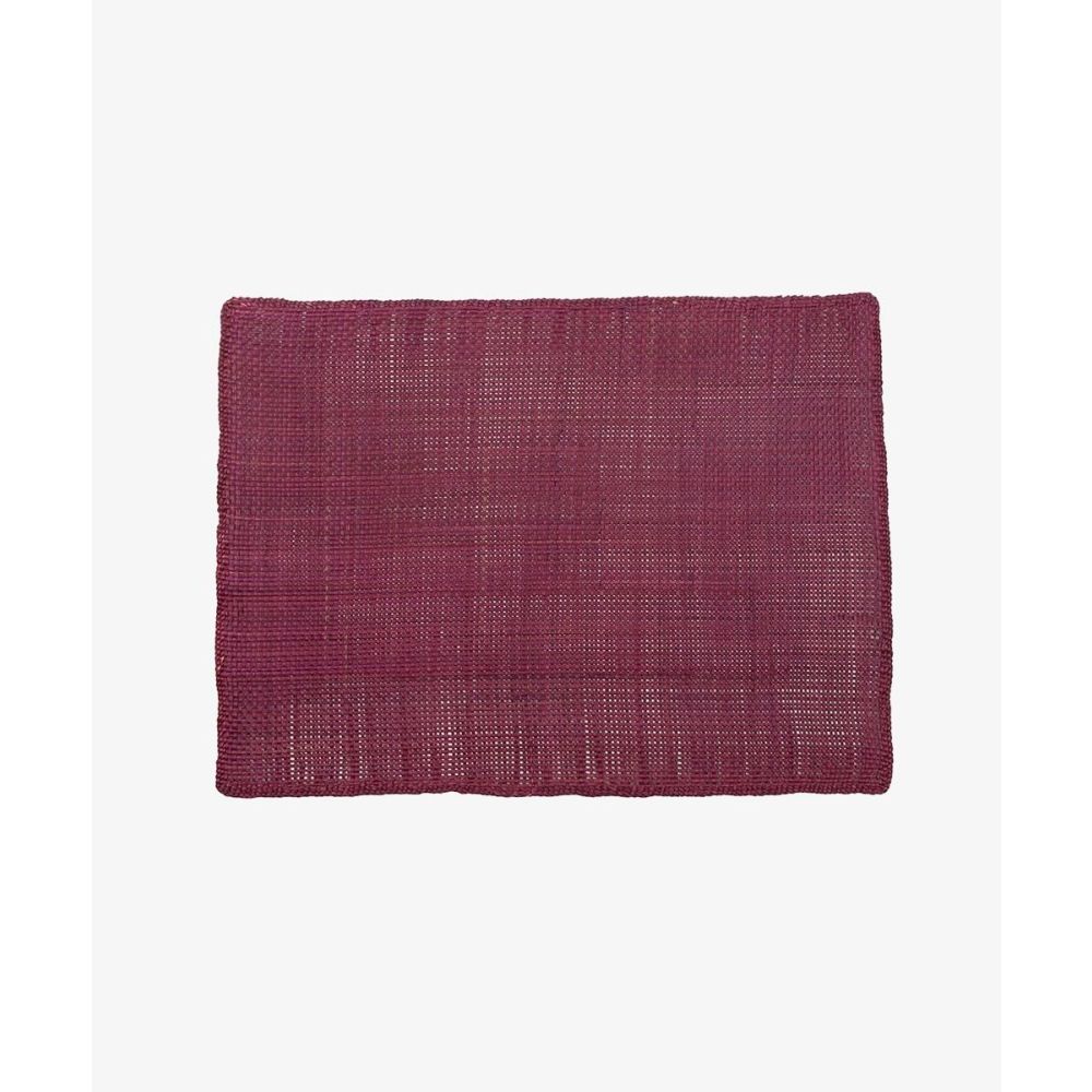 INDIVIDUAL RECTANGULAR-  1 UNIDAD - BURDEOS