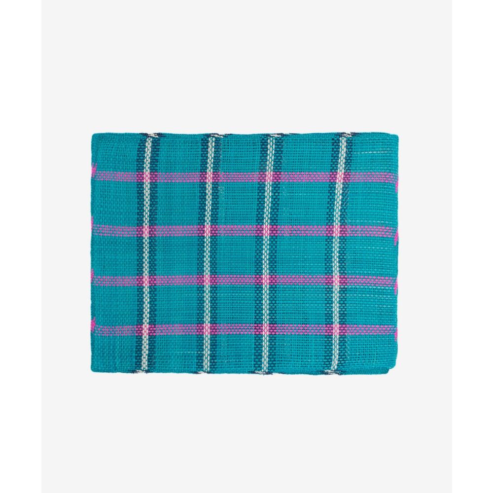 INDIVIDUAL RECTANGULAR -  1 UNIDAD - TURQUESA Y ROSA