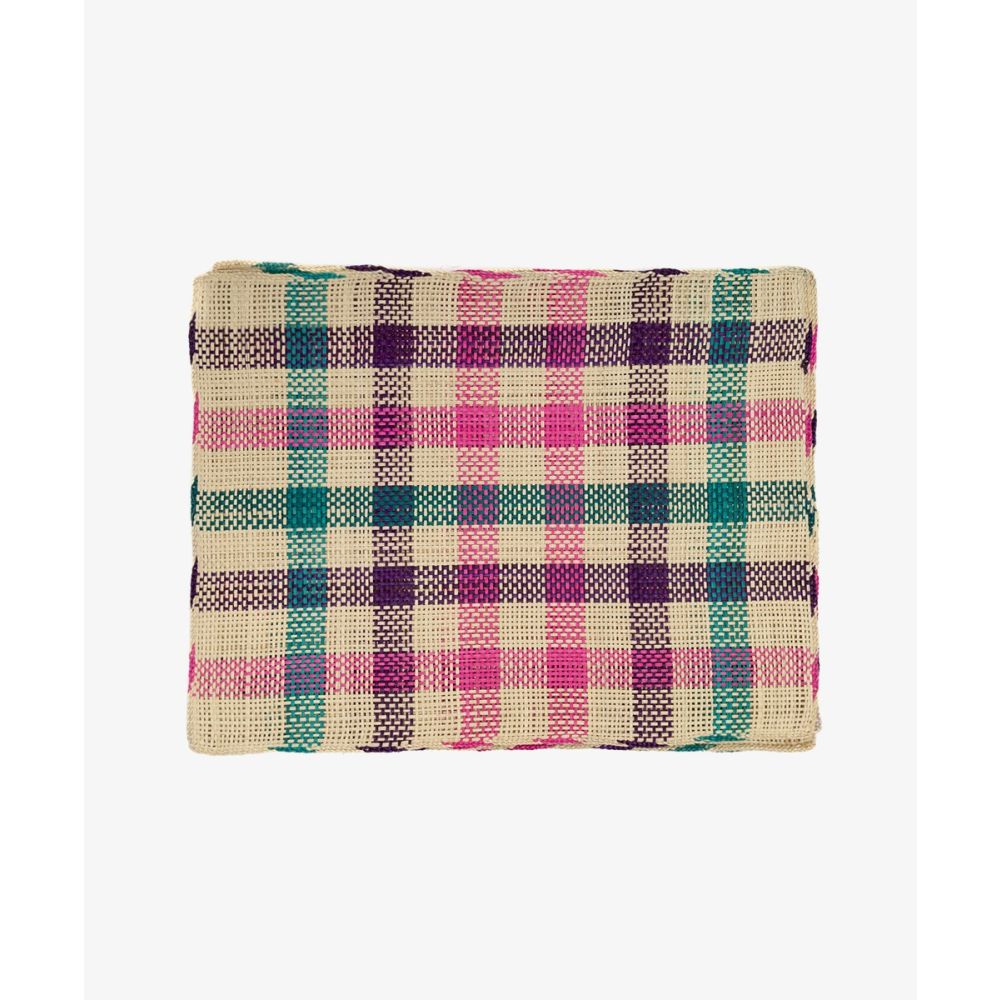 INDIVIDUAL RECTANGULAR IRACA- SET 6 - MORADO, VERDE Y FUCSIA