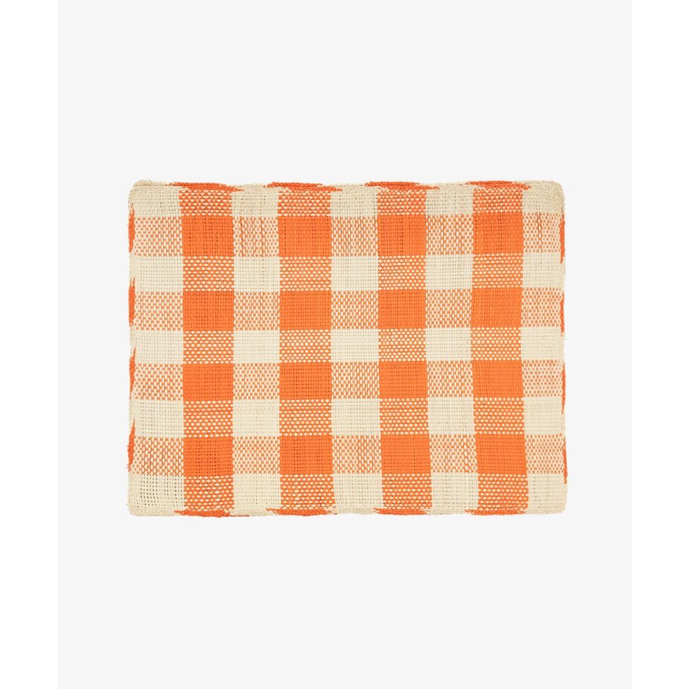 INDIVIDUAL RECTANGULAR IRACA- SET 6 -NARANJA