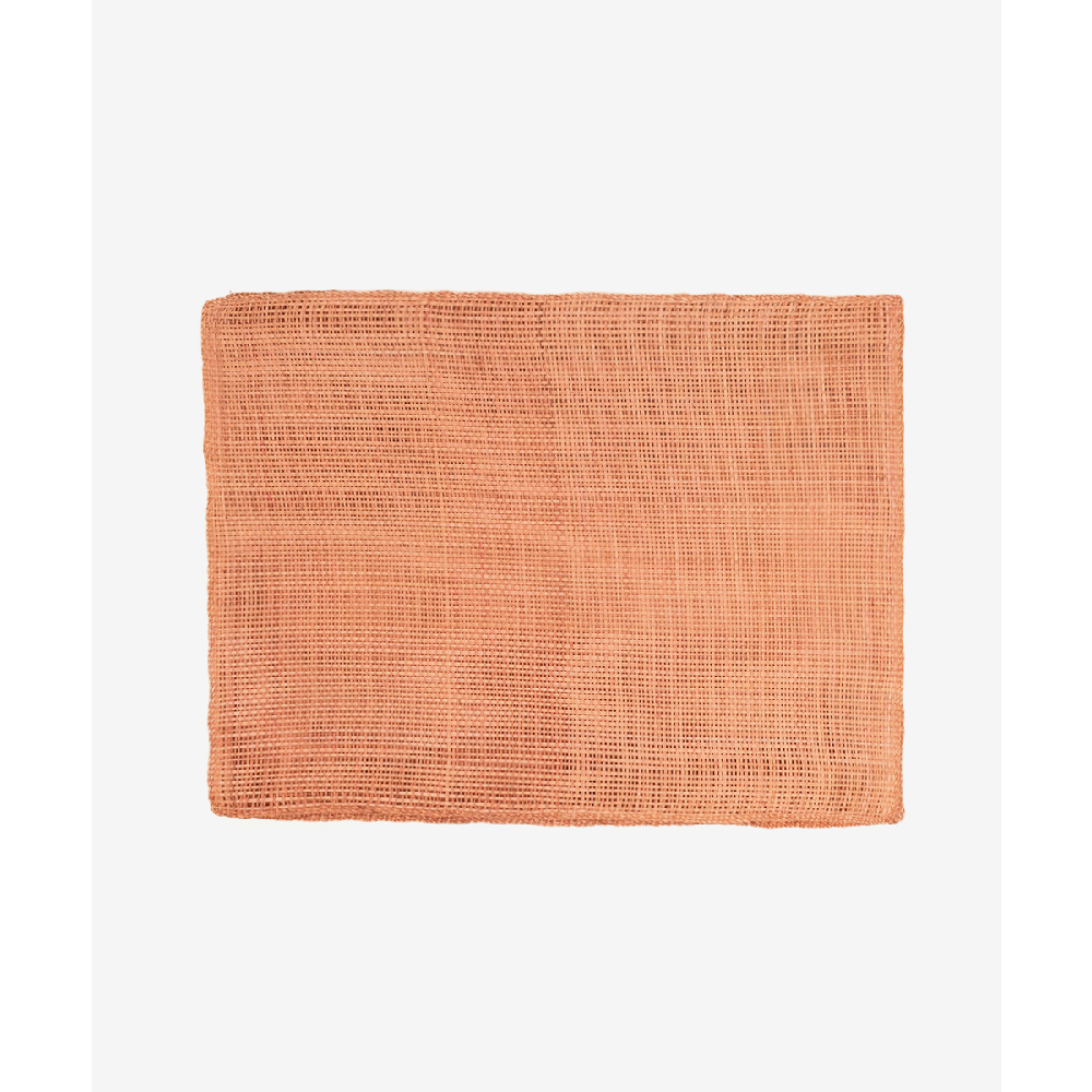 Straw placemat - SET OF 6- PINK