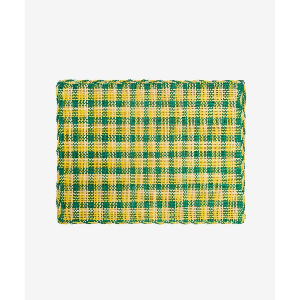 INDIVIDUAL RECTANGULAR -1 UND - VERDE Y AMARILLO