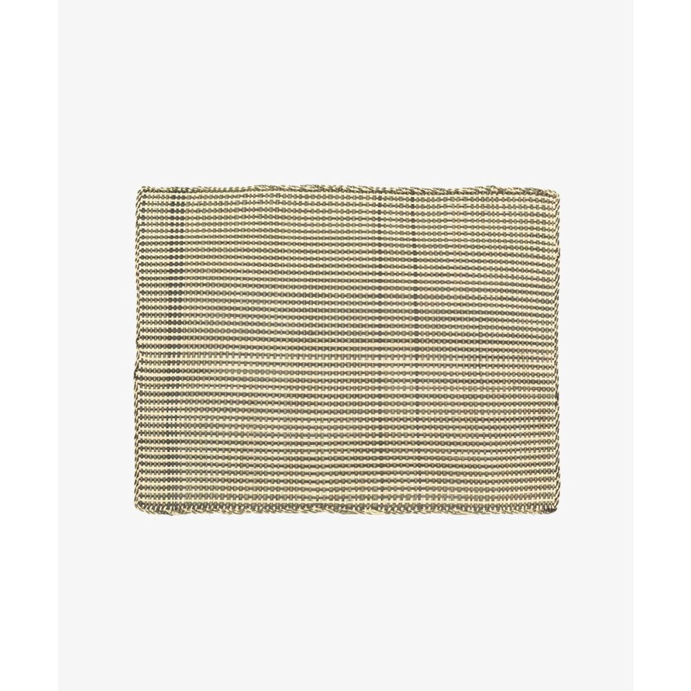 INDIVIDUAL RECTANGULAR - SET 6 - GRIS Y BLANCO