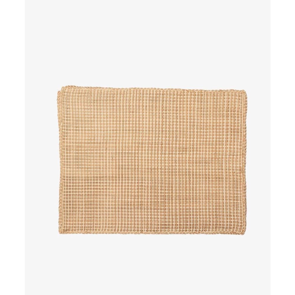 INDIVIDUAL RECTANGULAR-  1 UNIDAD - BEIGE Y TOSTADO