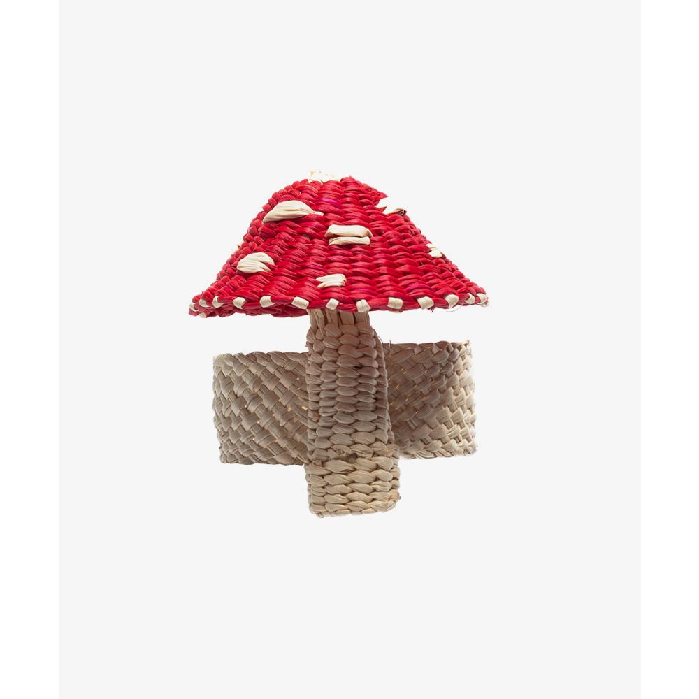 Napkin ring MUSHROOM - RED & WHITE