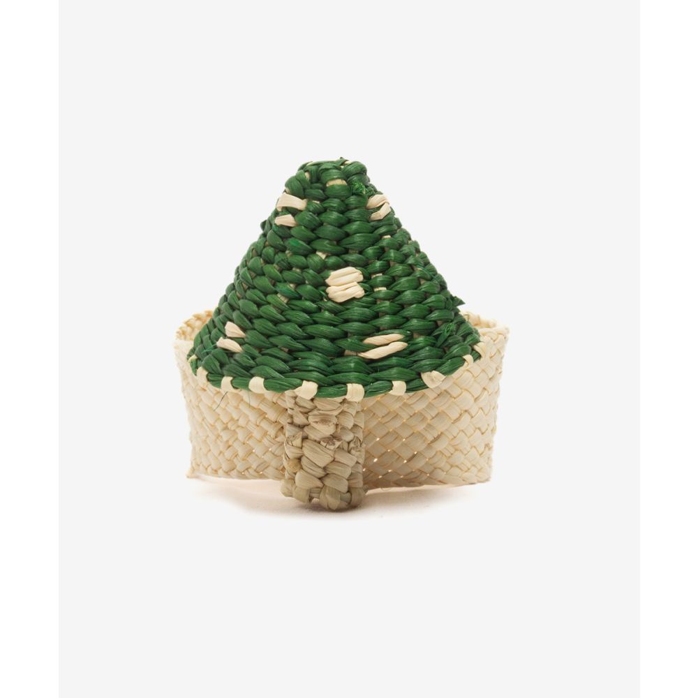 Napkin ring MUSHROOM - GREEN & WHITE