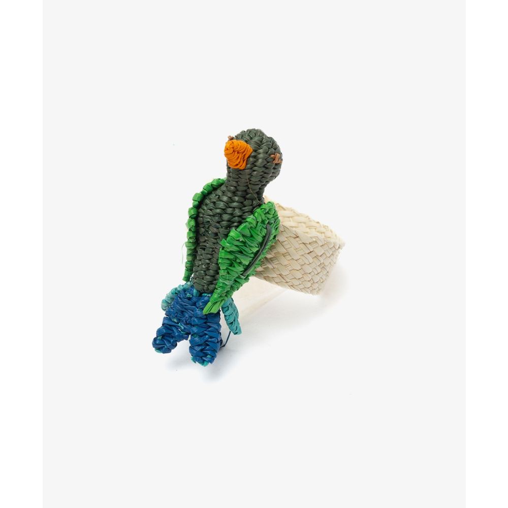 Servilletero PÁJARO - VERDE Y AZUL